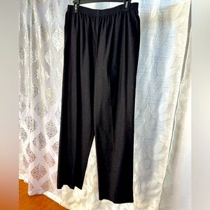 Alfred Dunner Black Wide Leg Pants